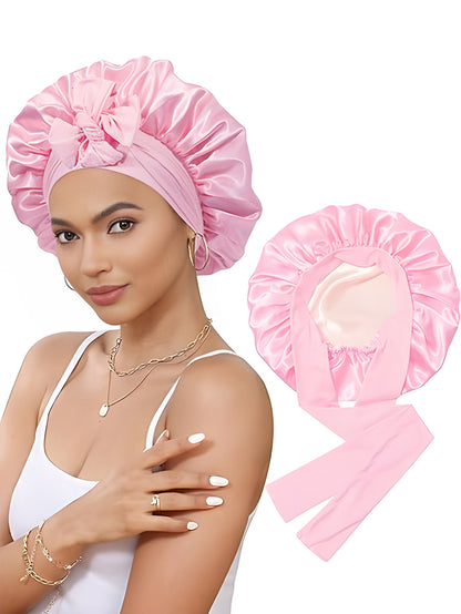 Double sided wide edged high elasticity hair care hat