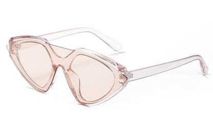 One piece lens retro sunglasses for women leopard frame men female sun glasses cat eye party accessories new year gift