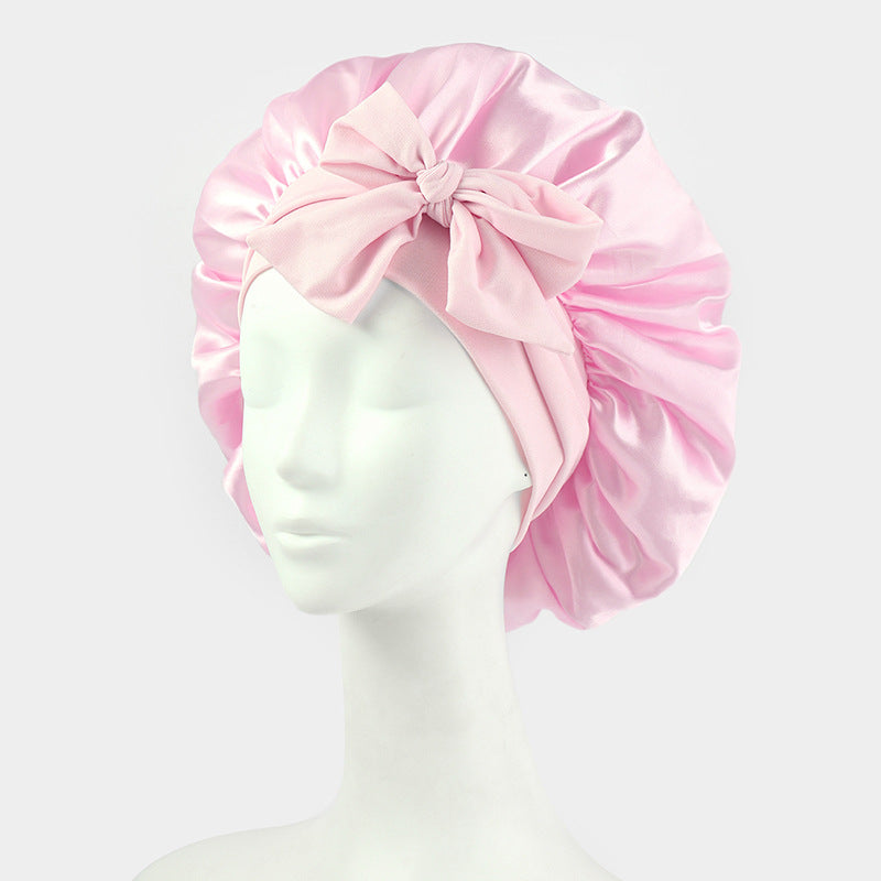 Elastic strap color Ding round hat bow