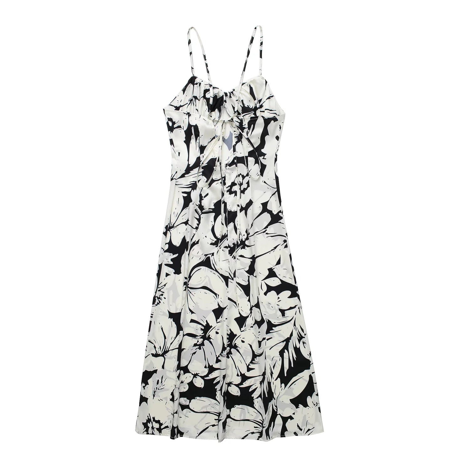Tropical Style Printed Long Dress Woman Slip Beach Dress Sexy Summer Long Dresses For Women Sleeveless Long Dresses