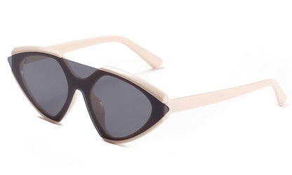 One piece lens retro sunglasses for women leopard frame men female sun glasses cat eye party accessories new year gift