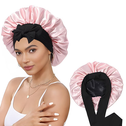 Double sided wide edged high elasticity hair care hat