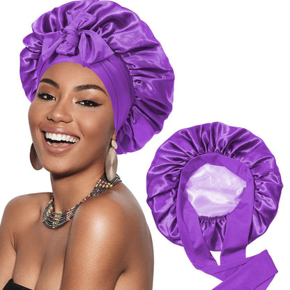 Double sided wide edged high elasticity hair care hat