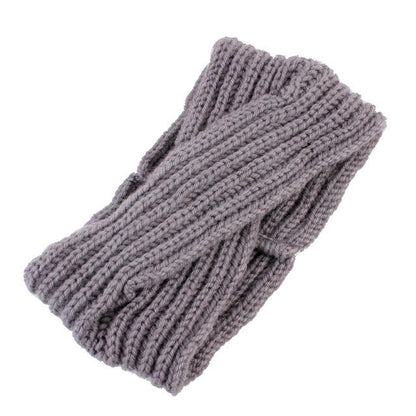 1pc Girl Cross twist warm wool hair band For women Hair accessories Fashion Handmade Crochet Knitted headband Winter Headwrap