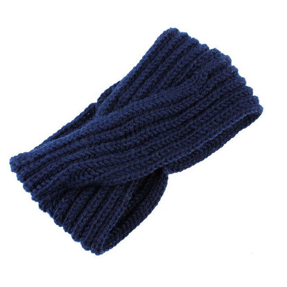 1pc Girl Cross twist warm wool hair band For women Hair accessories Fashion Handmade Crochet Knitted headband Winter Headwrap