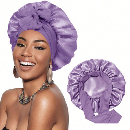 Double sided wide edged high elasticity hair care hat