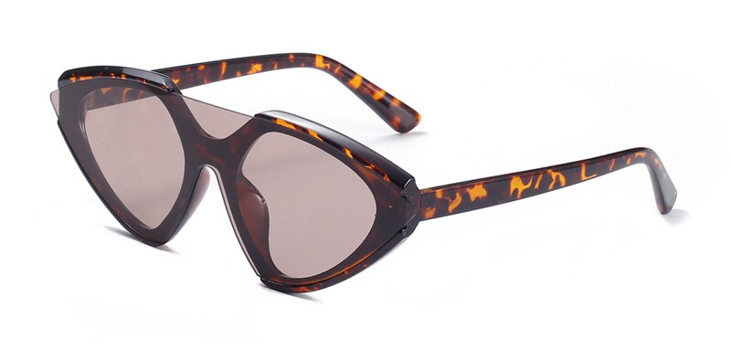 One piece lens retro sunglasses for women leopard frame men female sun glasses cat eye party accessories new year gift