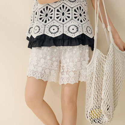 Lace shorts for women