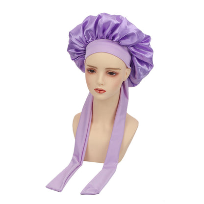 Elastic strap color Ding round hat bow