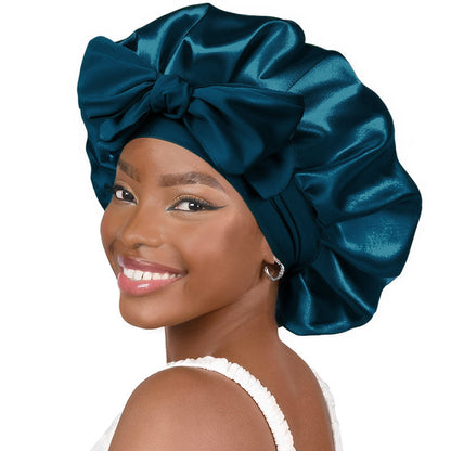 Elastic strap color Ding round hat bow