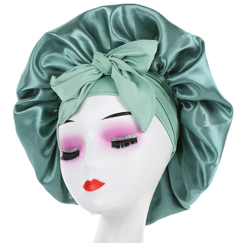 Elastic strap color Ding round hat bow