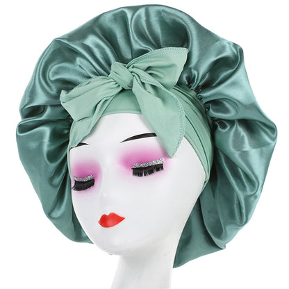 Elastic strap color Ding round hat bow