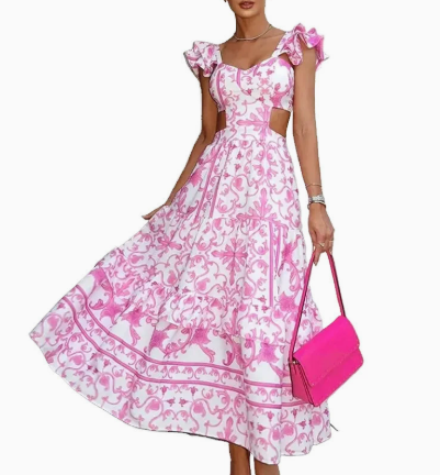 Slim Fit Deep V Dress