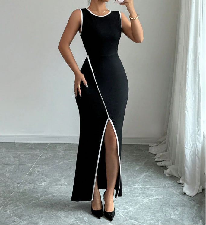 Solid Split Dress