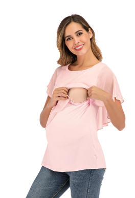 Short-Sleeved Nursing Clothes For Pregnant Women